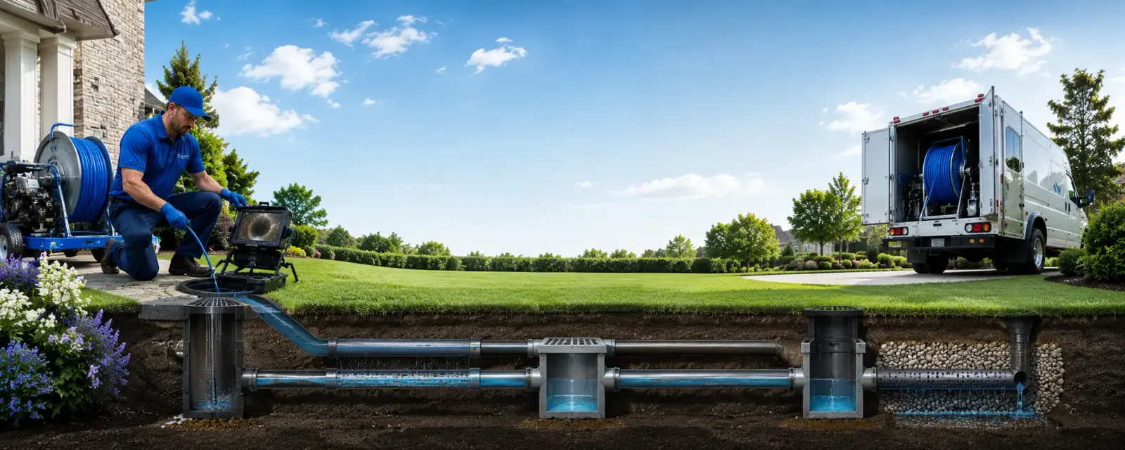 Outdoor drain cleaning information for West Wareham, MA